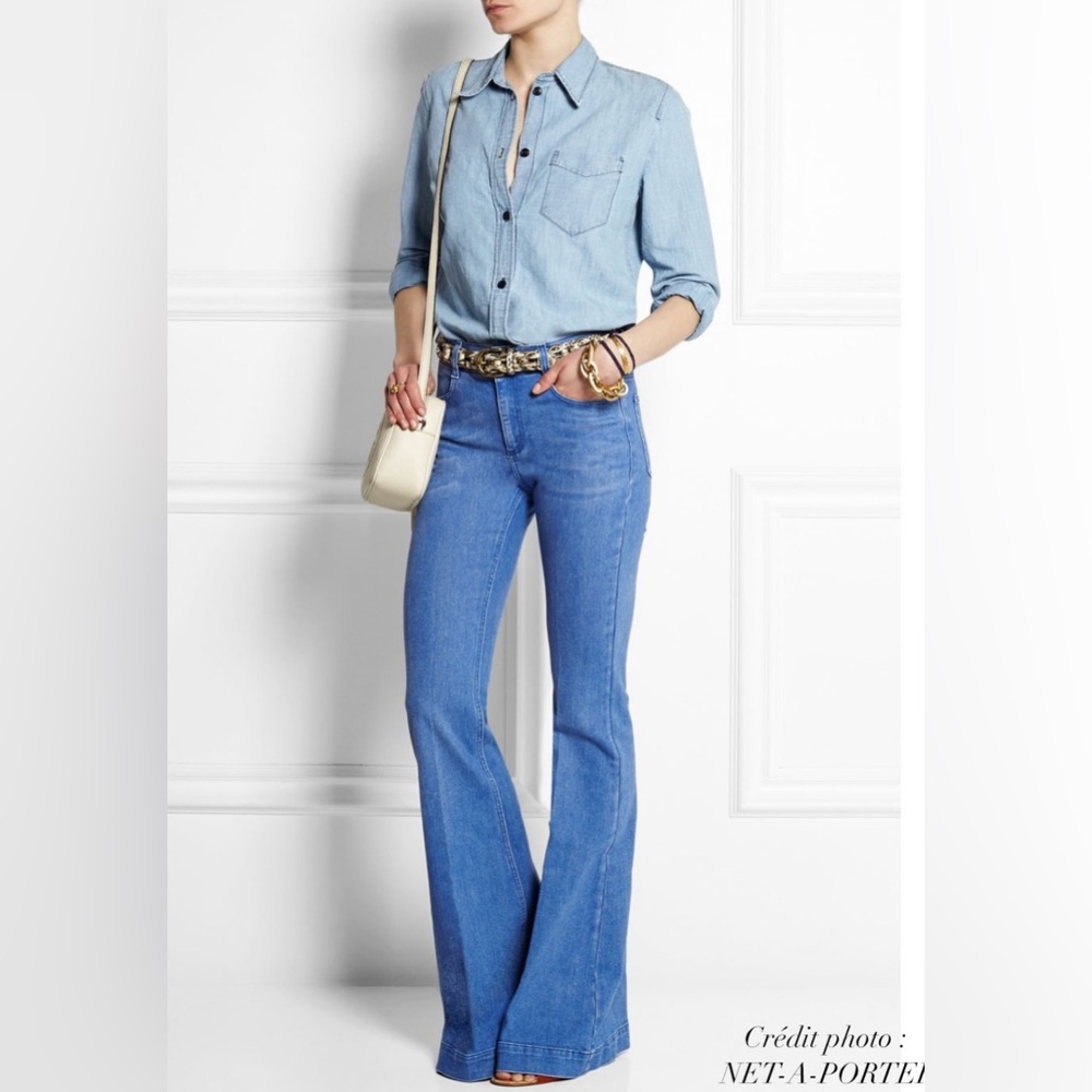 Stella McCartney Ultra Blue The 70S flared size 25